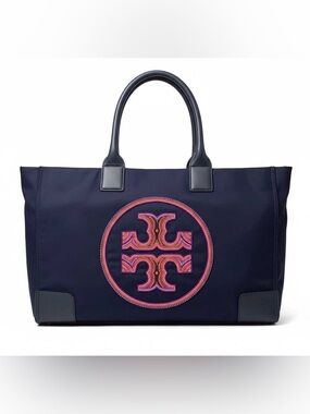 New Tory Burch Beaded Ella Nylon Tote